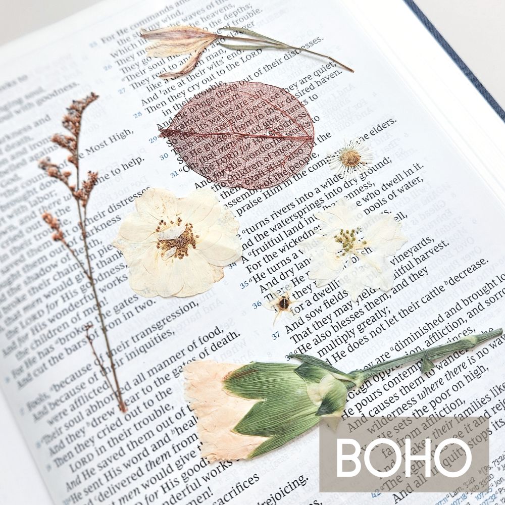 More Precious Than Rubies Pressed Flower Scripture Art