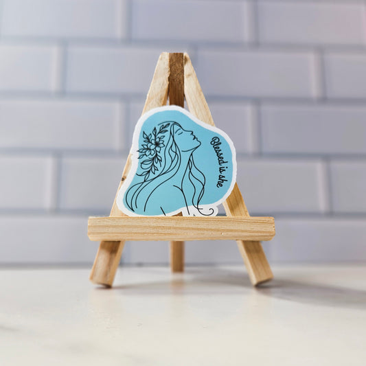 Celeste Blue - Blessed Is She Sticker